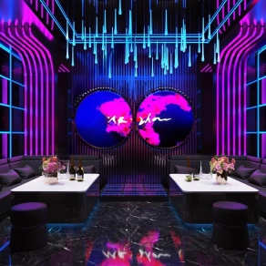 现代KTV包房3D模型下载